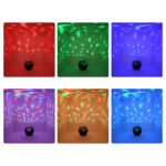 GloboStar® 79599 Επιτραπέζιο Διακοσμητικό Φωτιστικό Ειδικών Εφε NIGHT SKY STARS LED 10W DC 5V 2200mAh Επαναφορτιζόμενο με Bluetooth Speaker - Sound Activated - Καλώδιο Τροφοδοσίας USB και Ασύρματο Χειριστήριο RF 2.4Ghz Πολύχρωμo RGB Dimmable - Image 6