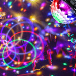 GloboStar® 79602 LED Party Disco Μπάλα με Περιστρεφόμενα Φωτορυθμικά Εφέ Πολύχρωμη RGB DMX512 20W με Sound Control Activated Εφέ και με Ασύρματο Χειριστήριο AC 230V IP20 Φ17 x Υ15cm - Image 7
