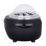 GloboStar® 79603 Μαύρο Επιτραπέζιο Διακοσμητικό Φωτιστικό Ειδικών Εφε NIGHT SKY GALAXY 3D LED 10W DC 5V 2200mAh Επαναφορτιζόμενο με Bluetooth Speaker - Sound Activated - Καλώδιο Τροφοδοσίας USB και Ασύρματο Χειριστήριο RF 2.4Ghz Πολύχρωμo RGB Dimmable - Image 3