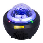 GloboStar® 79603 Μαύρο Επιτραπέζιο Διακοσμητικό Φωτιστικό Ειδικών Εφε NIGHT SKY GALAXY 3D LED 10W DC 5V 2200mAh Επαναφορτιζόμενο με Bluetooth Speaker - Sound Activated - Καλώδιο Τροφοδοσίας USB και Ασύρματο Χειριστήριο RF 2.4Ghz Πολύχρωμo RGB Dimmable - Image 5