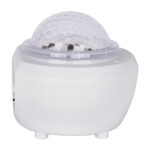 GloboStar® 79604 Λευκό Επιτραπέζιο Διακοσμητικό Φωτιστικό Ειδικών Εφε NIGHT SKY GALAXY 3D LED 10W DC 5V 2200mAh Επαναφορτιζόμενο με Bluetooth Speaker - Sound Activated - Καλώδιο Τροφοδοσίας USB και Ασύρματο Χειριστήριο RF 2.4Ghz Πολύχρωμo RGB Dimmable - Image 4