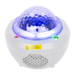 GloboStar® 79604 Λευκό Επιτραπέζιο Διακοσμητικό Φωτιστικό Ειδικών Εφε NIGHT SKY GALAXY 3D LED 10W DC 5V 2200mAh Επαναφορτιζόμενο με Bluetooth Speaker - Sound Activated - Καλώδιο Τροφοδοσίας USB και Ασύρματο Χειριστήριο RF 2.4Ghz Πολύχρωμo RGB Dimmable - Image 5