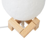 GloboStar® MOON 79606 Μοντέρνο Επιτραπέζιο Φωτιστικό Πορτατίφ LED 2W 120lm 360° DC 5V - Εναλλαγή Φωτισμού μέσω Τηλεχειριστηρίου - Dimmable - RGBW - Φ12 x Υ15 - Λευκό - Image 2