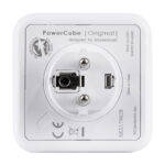 GloboStar® TRAVEL PowerCube PRO Certified 79628 Πολύπριζο 5 Θέσεων με 5 Πρίζες Ασφαλείας Childproof EU Schuko AC 220-240V Μ7.5 x Π11.5 x Υ7.5 - Λευκό με Κόκκινο - Max Load 3680W/16A - Image 8