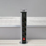 GloboStar® 79631 Χωνευτό Πτυσσόμενο Πολύμπριζο με 4 Πρίζες Ασφαλείας EU Σούκο AC 230V Max 4000W & 2 Εξόδους USB DC 5V Max 3A 18W & Ενσωματωμένο Διακόπτη Οn/Off - Image 3