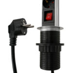 GloboStar® 79632 Χωνευτό Πτυσσόμενο Πολύμπριζο με 5 Πρίζες Ασφαλείας EU Σούκο AC 230V Max 5000W & 2 Εξόδους USB DC 5V Max 3A 18W & Ενσωματωμένο Διακόπτη Οn/Off - Image 7