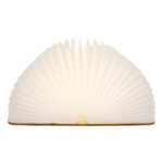 GloboStar® 79635 Vintage Ξύλινο Επιτραπέζιο Διακοσμητικό Φωτιστικό XL Βιβλίο LED SMD 4W 350lm DC 5V 2000mAh Επαναφορτιζόμενο με Καλώδιο Τροφοδοσίας USB Θερμό Λευκό 3000K 21.5 x 16.5 x 2.2cm - Image 4