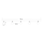 GLOBOSTAR® TWILIGHT 79667 Μοντέρνο Φωτιστικό Κήπου Γιρλάντα 7.7m με 15 Λάμπες & IR Ασύρματο Χειριστήριο LED 9W 810lm 360° DC 3.7V με Ενσωματωμένο Φωτοβολταϊκό Panel 5.5V 1.5W & Επαναφορτιζόμενη Μπαταρία Li-ion 3.7V 1x18650 2200mAh Αδιάβροχο IP65 Θερμό Λευκό 2700Κ Dimmable - Sanan SMD Chip - Μαύρο & Διάφανο - Μ770 x Π4 x Υ7cm - 2 Χρόνια Εγγύηση - Image 10