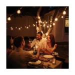GLOBOSTAR® TWILIGHT 79667 Μοντέρνο Φωτιστικό Κήπου Γιρλάντα 7.7m με 15 Λάμπες & IR Ασύρματο Χειριστήριο LED 9W 810lm 360° DC 3.7V με Ενσωματωμένο Φωτοβολταϊκό Panel 5.5V 1.5W & Επαναφορτιζόμενη Μπαταρία Li-ion 3.7V 1x18650 2200mAh Αδιάβροχο IP65 Θερμό Λευκό 2700Κ Dimmable - Sanan SMD Chip - Μαύρο & Διάφανο - Μ770 x Π4 x Υ7cm - 2 Χρόνια Εγγύηση - Image 11