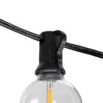 GLOBOSTAR® TWILIGHT 79668 Μοντέρνο Φωτιστικό Κήπου Γιρλάντα 10.5m με 30 Λάμπες & IR Ασύρματο Χειριστήριο LED 18W 1620lm 360° DC 3.7V με Ενσωματωμένο Φωτοβολταϊκό Panel 5.5V 3W & Επαναφορτιζόμενη Μπαταρία Li-ion 3.7V 2x18650 4400mAh Αδιάβροχο IP65 Θερμό Λευκό 2700Κ Dimmable - Sanan SMD Chip - Μαύρο & Διάφανο - Μ1050 x Π4 x Υ7cm - 2 Χρόνια Εγγύηση - Image 6