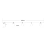 GLOBOSTAR® TWILIGHT 79669 Μοντέρνο Φωτιστικό Κήπου Γιρλάντα 14.5m με 50 Λάμπες LED 30W 2700lm 360° DC 3.7V με Ενσωματωμένο Φωτοβολταϊκό Panel 5.5V 5W & Επαναφορτιζόμενη Μπαταρία Li-ion 3.7V 3x18650 6600mAh Αδιάβροχο IP65 Θερμό Λευκό 2700Κ Dimmable - Sanan SMD Chip - Μαύρο & Διάφανο - Μ1450 x Π4 x Υ7cm - 2 Χρόνια Εγγύηση - Image 11