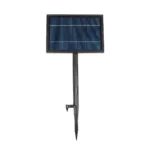 GLOBOSTAR® TWILIGHT 79669 Μοντέρνο Φωτιστικό Κήπου Γιρλάντα 14.5m με 50 Λάμπες LED 30W 2700lm 360° DC 3.7V με Ενσωματωμένο Φωτοβολταϊκό Panel 5.5V 5W & Επαναφορτιζόμενη Μπαταρία Li-ion 3.7V 3x18650 6600mAh Αδιάβροχο IP65 Θερμό Λευκό 2700Κ Dimmable - Sanan SMD Chip - Μαύρο & Διάφανο - Μ1450 x Π4 x Υ7cm - 2 Χρόνια Εγγύηση - Image 4