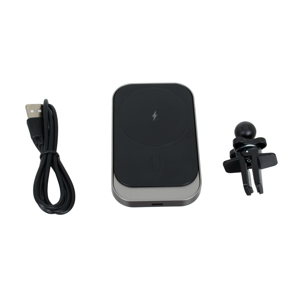 GloboStar® 79695 Μαγνητική Βάση Κινητού Αυτοκινήτου Max 15W USB σε USB Type-C με Κλιπ στον Αεραγωγό - Ασύρματη Φόρτιση MagSafe QuickCharge 3.0 - Image 6