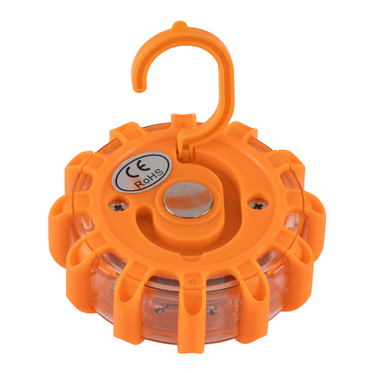 GloboStar® 79697 Φορητός Μαγνητικός Φάρος Οχημάτων - Ασφαλείας Έκτακτης Ανάγκης 2W 140lm με Φακό - Μπαταρίας 3xAAA (δεν Περιλαμβάνονται) Αδιάβροχος IP67 Κόκκινο - Ψυχρό Λευκό 6000K Φ10 x Υ3.5cm - Image 5