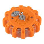 GloboStar® 79697 Φορητός Μαγνητικός Φάρος Οχημάτων - Ασφαλείας Έκτακτης Ανάγκης 2W 140lm με Φακό - Μπαταρίας 3xAAA (δεν Περιλαμβάνονται) Αδιάβροχος IP67 Κόκκινο - Ψυχρό Λευκό 6000K Φ10 x Υ3.5cm - Image 6