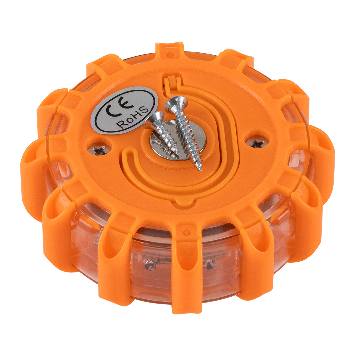 GloboStar® 79697 Φορητός Μαγνητικός Φάρος Οχημάτων - Ασφαλείας Έκτακτης Ανάγκης 2W 140lm με Φακό - Μπαταρίας 3xAAA (δεν Περιλαμβάνονται) Αδιάβροχος IP67 Κόκκινο - Ψυχρό Λευκό 6000K Φ10 x Υ3.5cm - Image 6