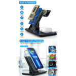 GloboStar® 79706 Επιτραπέζια Σταθερή Βάση Ασύρματης Φόρτισης Fast Charging για Κινητά - Earphones - Smart Watches 15W Max - Λευκό - Image 9