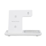 GloboStar® 79706 Επιτραπέζια Σταθερή Βάση Ασύρματης Φόρτισης Fast Charging για Κινητά - Earphones - Smart Watches 15W Max - Λευκό - Image 2