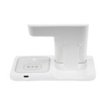 GloboStar® 79706 Επιτραπέζια Σταθερή Βάση Ασύρματης Φόρτισης Fast Charging για Κινητά - Earphones - Smart Watches 15W Max - Λευκό - Image 3