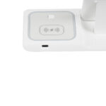 GloboStar® 79706 Επιτραπέζια Σταθερή Βάση Ασύρματης Φόρτισης Fast Charging για Κινητά - Earphones - Smart Watches 15W Max - Λευκό - Image 5