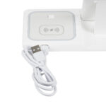 GloboStar® 79706 Επιτραπέζια Σταθερή Βάση Ασύρματης Φόρτισης Fast Charging για Κινητά - Earphones - Smart Watches 15W Max - Λευκό - Image 6