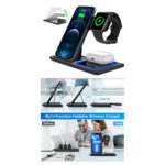 GloboStar® 79706 Επιτραπέζια Σταθερή Βάση Ασύρματης Φόρτισης Fast Charging για Κινητά - Earphones - Smart Watches 15W Max - Λευκό - Image 8