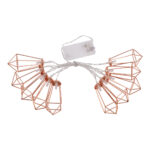 79803 Διακοσμητική Γιρλάντα Bronze Cone 1.5 Μέτρα με Διακόπτη On/Off - 10 LED 1W με Μπαταρίες 3xAA & Διάφανο Καλώδιο IP20 Θερμό Λευκό 2700K Μ1.5m - Image 2