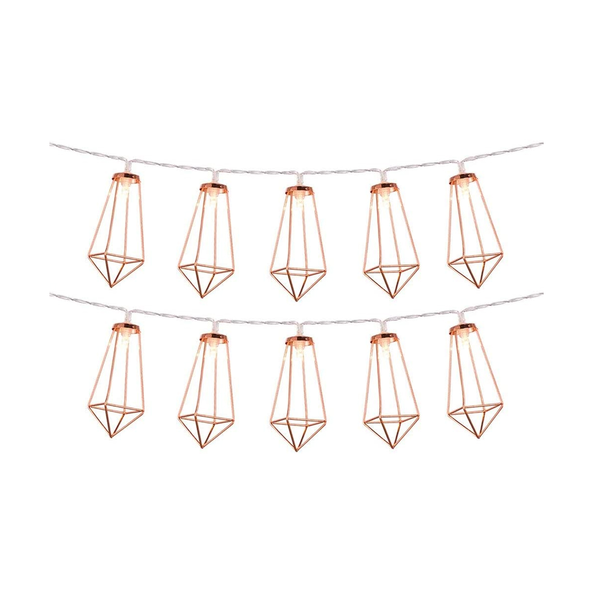 79803 Διακοσμητική Γιρλάντα Bronze Cone 1.5 Μέτρα με Διακόπτη On/Off - 10 LED 1W με Μπαταρίες 3xAA & Διάφανο Καλώδιο IP20 Θερμό Λευκό 2700K Μ1.5m - Image 3