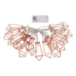 79804 Διακοσμητική Γιρλάντα Bronze Cone 3 Μέτρα με Διακόπτη On/Off - 20 LED 2W με Μπαταρίες 2xAA & Διάφανο Καλώδιο IP20 Θερμό Λευκό 2700K Μ3m - Image 2