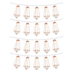 79804 Διακοσμητική Γιρλάντα Bronze Cone 3 Μέτρα με Διακόπτη On/Off - 20 LED 2W με Μπαταρίες 2xAA & Διάφανο Καλώδιο IP20 Θερμό Λευκό 2700K Μ3m - Image 3