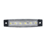 GloboStar® 79900 Πλευρικά Φώτα Όγκου Φορτηγών LED 6 SMD 2835 DC 10-30V Πλαστικό PVC Αδιάβροχο IP66 Ψυχρό Λευκό 6000K - Image 2