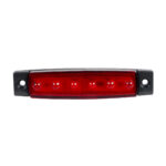 GloboStar® 79901 Πλευρικά Φώτα Όγκου Φορτηγών LED 6 SMD 2835 DC 10-30V Πλαστικό PVC Αδιάβροχο IP66 Κόκκινο - Image 2