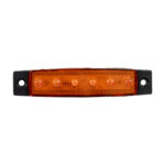 GloboStar® 79904 Πλευρικά Φώτα Όγκου Φορτηγών LED 6xSMD2835 DC 10-30V 1.5W 100lm IP66 Πορτοκαλί - Μ9.5 x W2 x H1.1cm - Image 2
