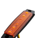 GloboStar® 79904 Πλευρικά Φώτα Όγκου Φορτηγών LED 6xSMD2835 DC 10-30V 1.5W 100lm IP66 Πορτοκαλί - Μ9.5 x W2 x H1.1cm - Image 6