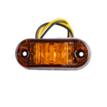 GloboStar® 79908 Πλευρικά Φώτα Όγκου Φορτηγών LED 2xSMD2835 DC 10-30V 2W 134lm IP66 Πορτοκαλί - Μ6.5 x W3 x H1.8cm - Image 2