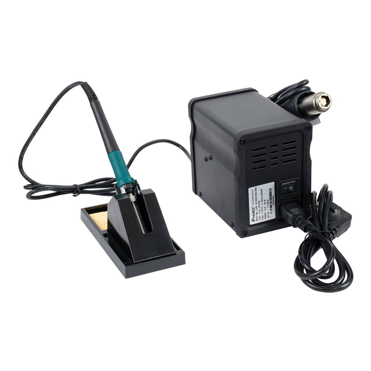 GloboStar® 79979 ProsKit SS-979 Ψηφιακός Σταθμός Συγκόλλησης 2in1 με Dual Digital Ψηφιακή Οθόνη - Κολλητήρι - Πιστόλι Θερμού Αέρα Hot Air Soldering Welding Gun και PID Προγραμματιζόμενο Σύστημα Ελέγχου Θερμοκρασίας - 760W - Image 2