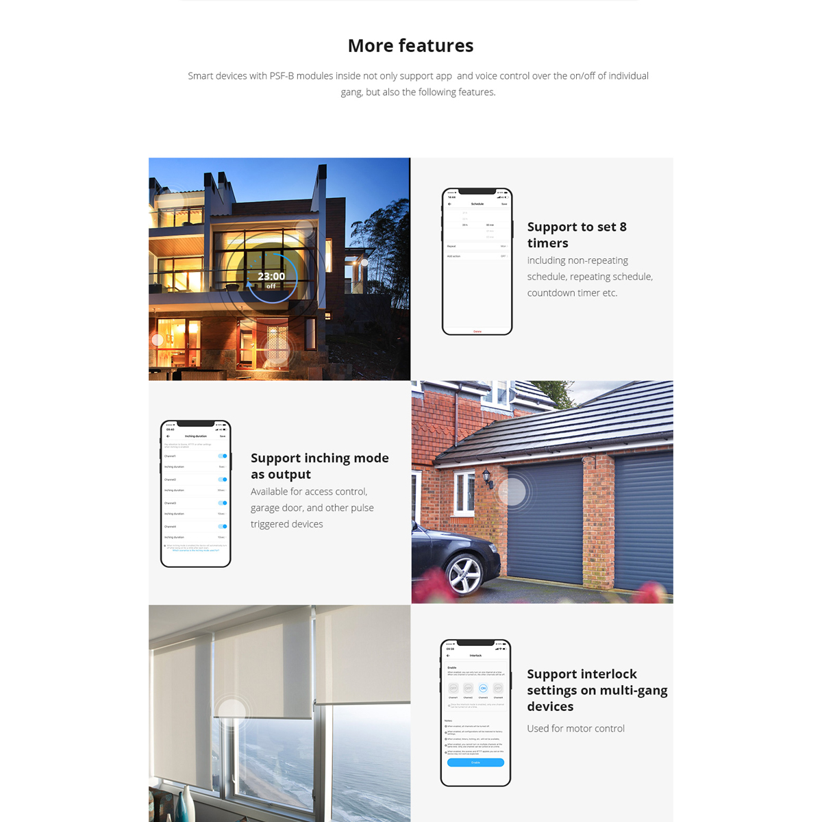 GloboStar® 80111 SONOFF PSF-B-2C ESP8285 Wi-Fi 2.4GHz Switch Module 2 Way - Image 7