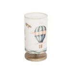 GloboStar® BALLON 204-0145 Παιδικό Eπιτραπέζιο Φωτιστικό Φιγούρα Μονόφωτο 1 x E27 IP20 Πολύχρωμο Ύφασμα - Μ15 x Π15 x Υ30cm