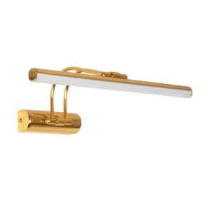 GloboStar® REFINE 203-0185 Φωτιστικό Τοίχου - Απλίκα LED 7W 640lm 120° AC 220-240V IP44 Θερμό Λευκό 2700K Χρυσό - Μ35 x Π25 x Υ9cm - 2 Xρόνια Εγγύηση