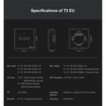 GloboStar® 80020 SONOFF T3EU3C-TX-EU-R2 - Wi-Fi Smart Wall Touch Button Switch 3 Way TX GR Series - Image 14
