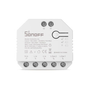 GloboStar® 80062 SONOFF DUALR3 Lite - Wi-Fi Smart Dual Relay Two Way Power Metering - Smart Switch