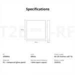 GloboStar® 80065 SONOFF T2EU1C-RF - 433MHz Wireless Smart Wall Touch Button Switch 1 Way - RF Series - Image 14