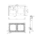 GloboStar® 80084 SONOFF SwitchMan M5-80 Wall Frame 2 Way - L15.7 X W8.6 X H1.48CM - Image 2