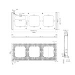 GloboStar® 80085 SONOFF SwitchMan M5-80 Wall Frame 3 Way - L22.8 X W8.6 X H1.48CM - Image 2