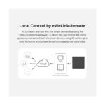 GloboStar® 80093 SONOFF R5-3C Free Wiring eWeLink Remote Switchman Smart Wall Stick-On Switch WiFi With 2 x Battery 3V 2032 3 Way - Image 9