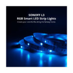 GloboStar® 80098 SONOFF L3-5M RGB Smart LED Strip Light WiFi 2.4GHz 90 SMD/5M 5050 5m Roll & Power Adapter DC 5V Max 10W - Image 2