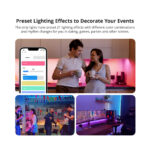 GloboStar® 80098 SONOFF L3-5M RGB Smart LED Strip Light WiFi 2.4GHz 90 SMD/5M 5050 5m Roll & Power Adapter DC 5V Max 10W - Image 5