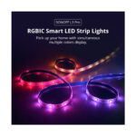 GloboStar® 80099 SONOFF L3-5M-PRO RGBIC Digital IC RGB Smart LED Strip Light WiFi 2.4GHz 90 SMD/M 5050 5m Roll & Power Adapter DC 5V Max 10W - Image 2