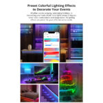 GloboStar® 80099 SONOFF L3-5M-PRO RGBIC Digital IC RGB Smart LED Strip Light WiFi 2.4GHz 90 SMD/M 5050 5m Roll & Power Adapter DC 5V Max 10W - Image 6