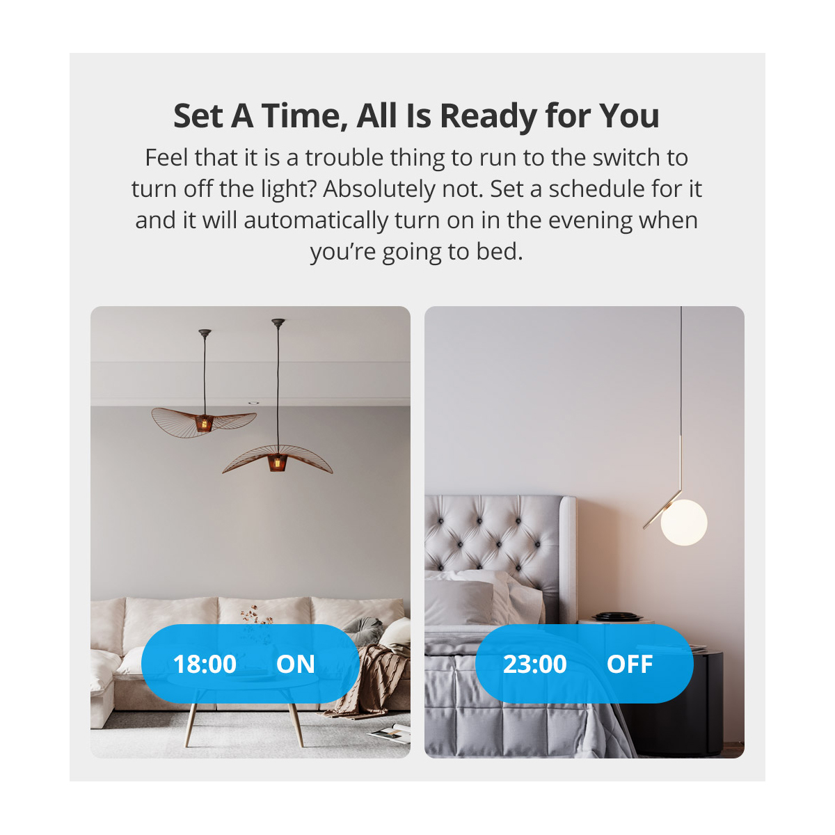 GloboStar® 80131 SONOFF T2EU2C-RF - 433MHz Wireless Smart Wall Touch Button Switch AC 100-240V Max 4A (2A/Way) 2 Way - RF Series - Image 9